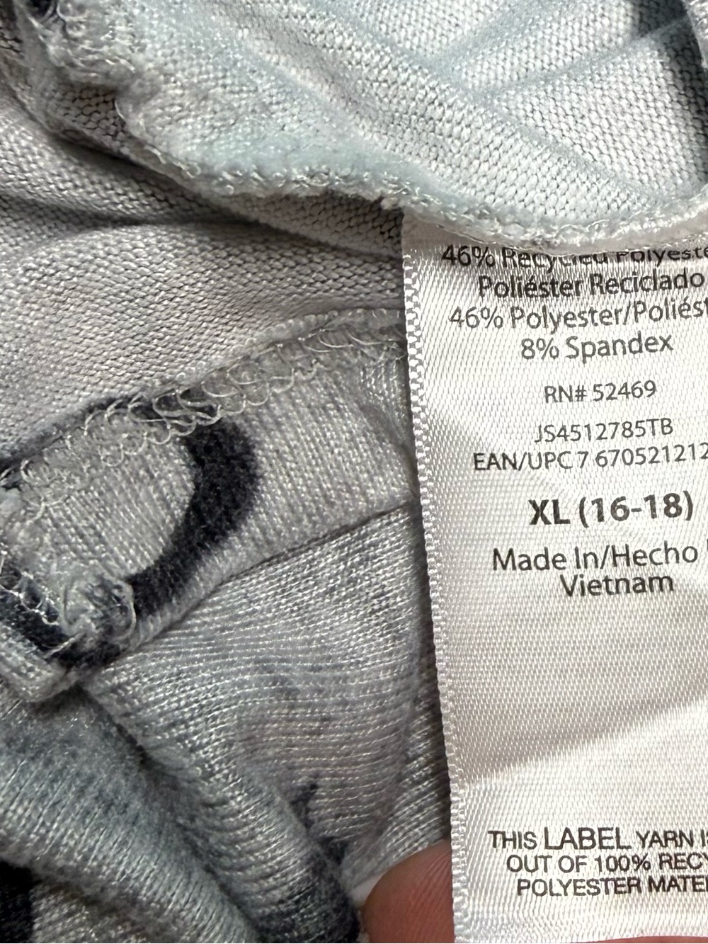 Cozy Women's Gray Bow-Print Pajama Set - Picture 3 of 5